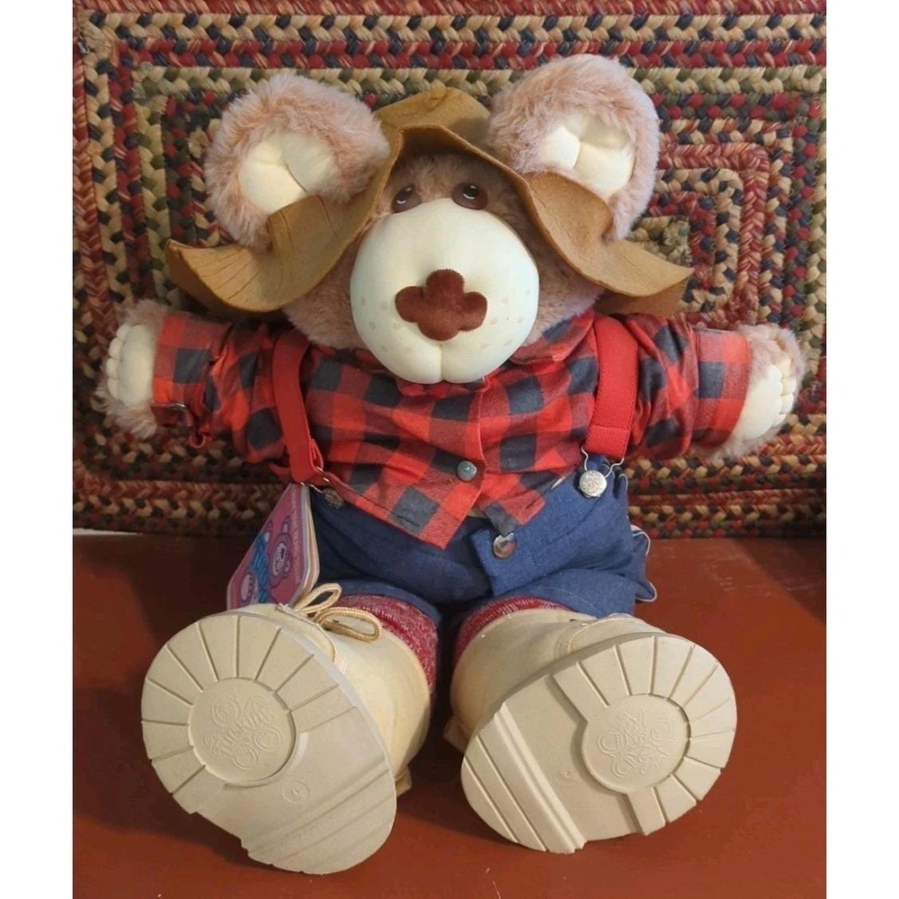 Vintage Furskins FARRELL Teddy Bear 1985 Plush 23" T XAVIER ROBERTS Original Tag